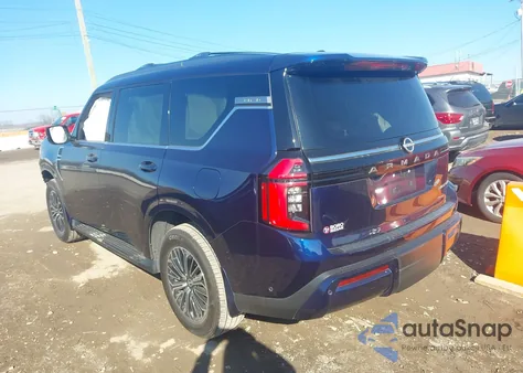 2025 Nissan Armada Platinum 2Wd from USA, damaged, VIN JN8AY3EA7S9000063